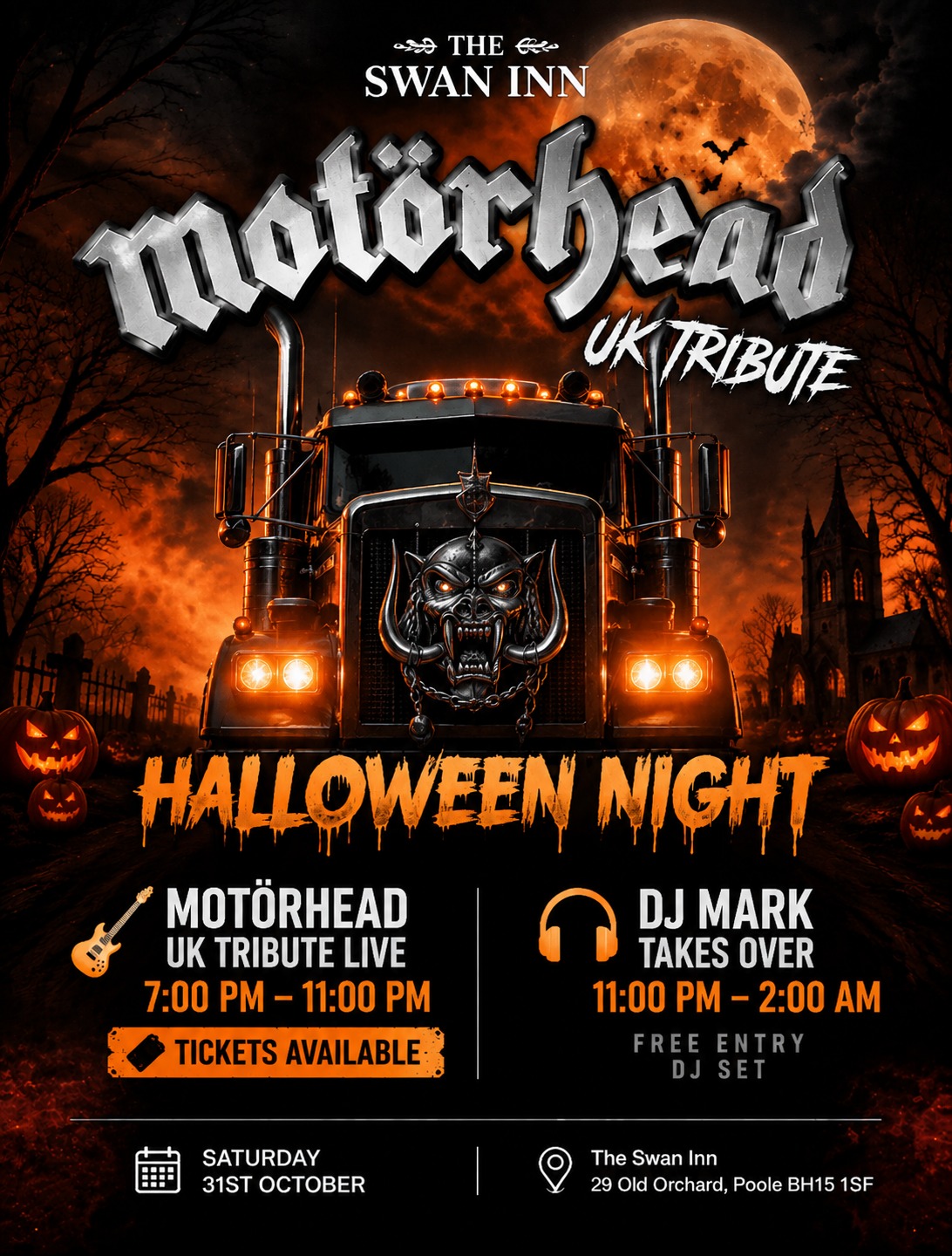 31st October - Motorhead Truck and DJ Mark